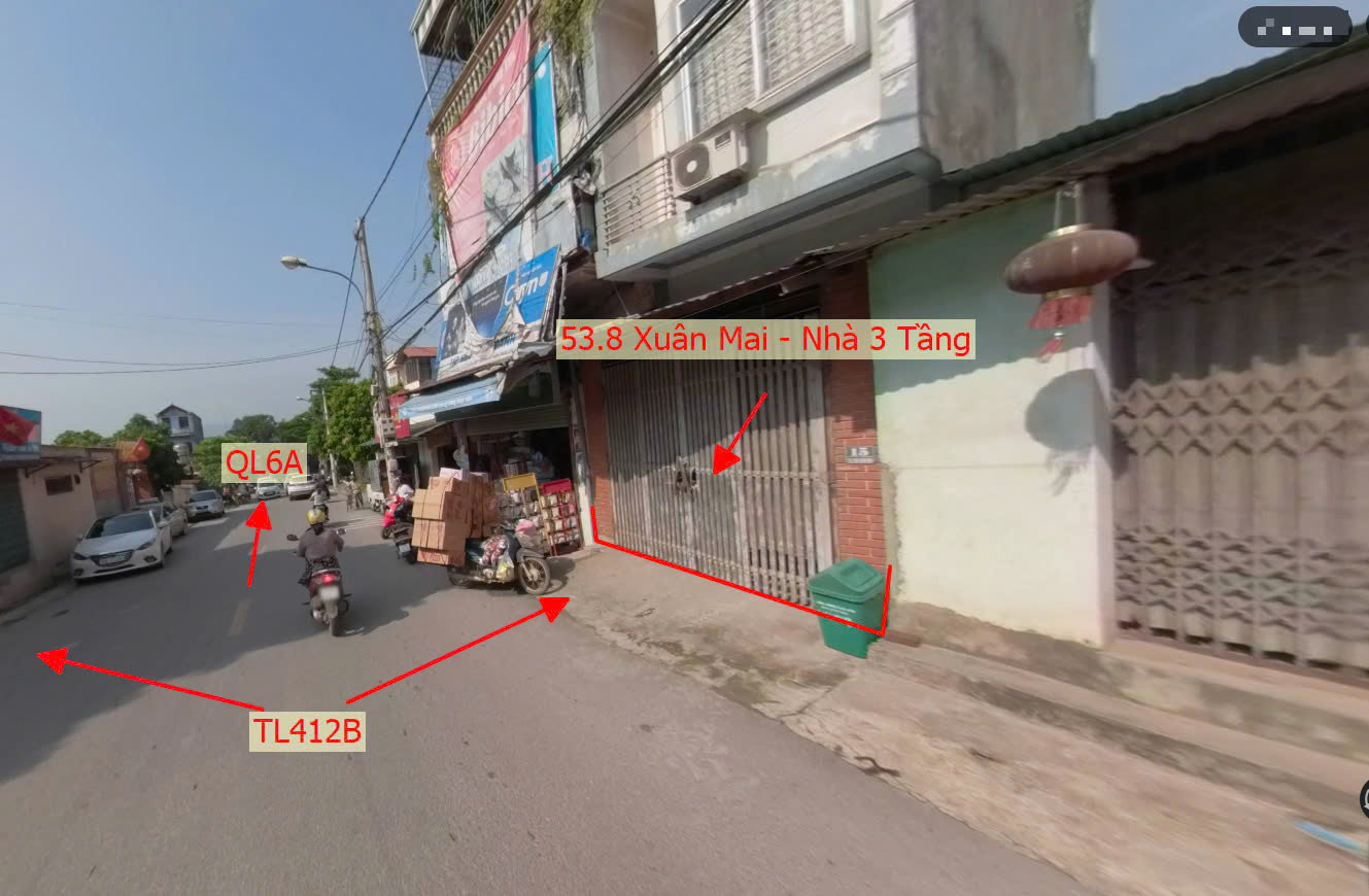 Hình ảnh Bán Nhà 3 Tầng Mặt Đường Kinh Doanh TL412B Sát QL6A Đang Mở Rộng Ngay Trung Tâm Thị Trấn Xuân Mai
