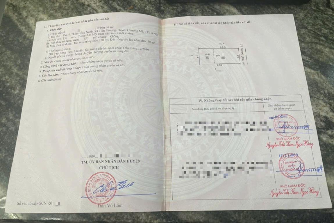 Hình ảnh Bất Động Sản Chương Mỹ Bán Đất Khu Vực Tiên Phương Đường Thông Ô Tô Gần QL6A Đang Triển Khai Mở Rộng