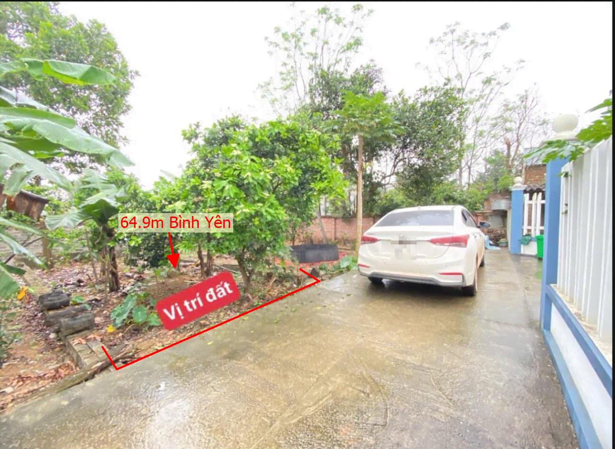 Hình ảnh Bán Lô Đất 64.9m Tại Bình YÊn Thạch Thất Bám ĐƯờng Bê Tông Ô Tô Vào Tận Đất Dân Cư Đông Đúc Thân Thiện Gần CHợ Trường Học Ủy Ban Giá Đầu Tư