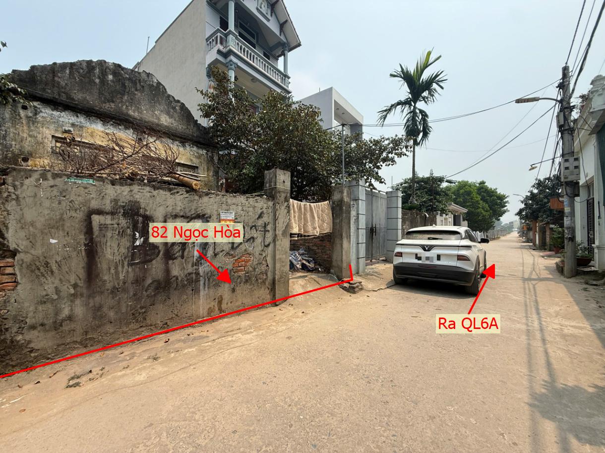 Hình ảnh Bất Động Sản Chương Mỹ Bán Đất Khu Vực Ngọc Hòa Mặt Trục Chính Kinh Doanh Thôn Cách QL6A Chỉ Vài Trăm Mét