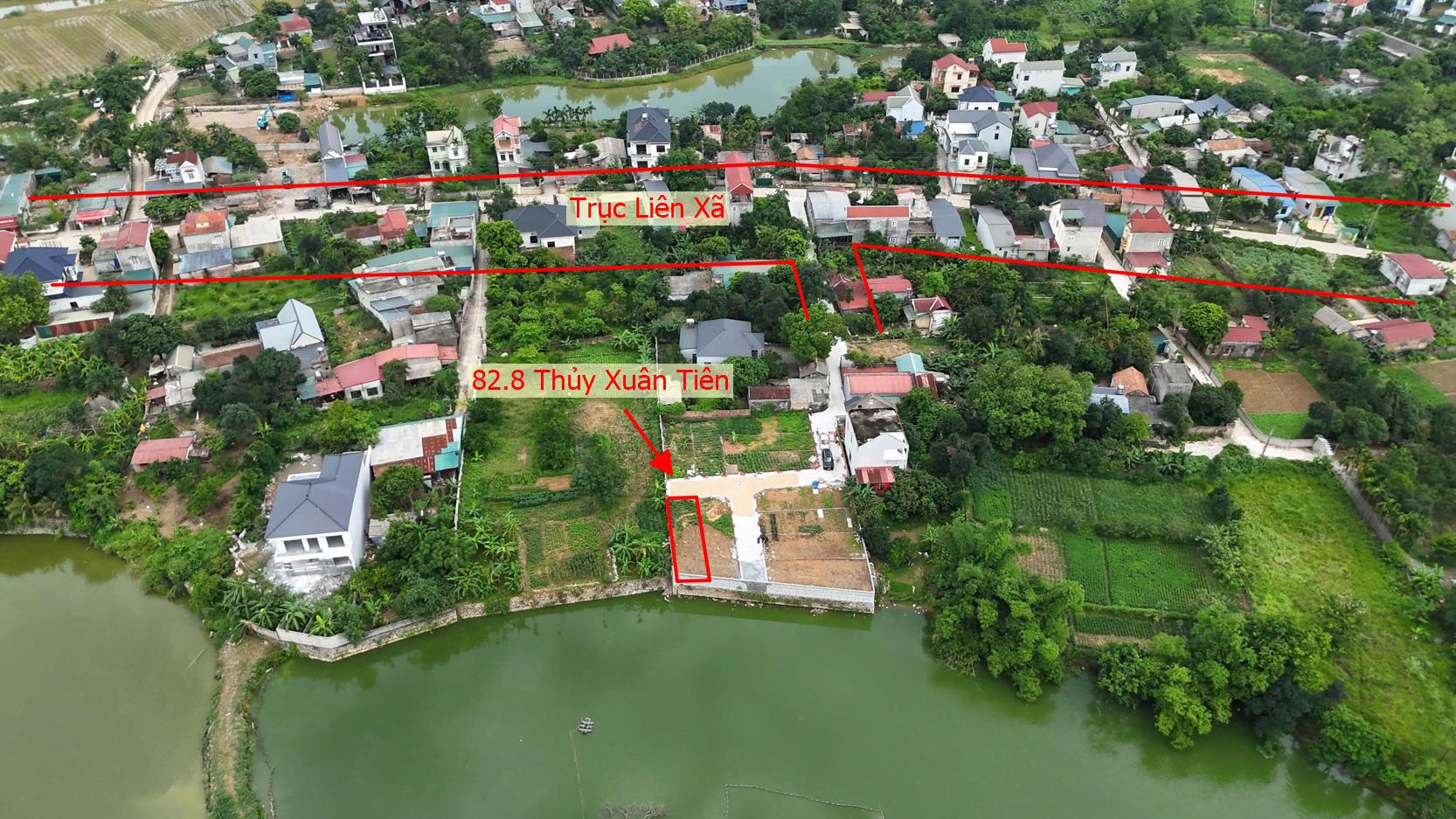 Hình ảnh Bất Động Sản Xuân Mai Bán Đất Phân Lô Khu Vực Thủy Xuân Tiên Ô Tô Đỗ Tận Đất Ngay Sát Trục Kinh Doanh Liên Xã