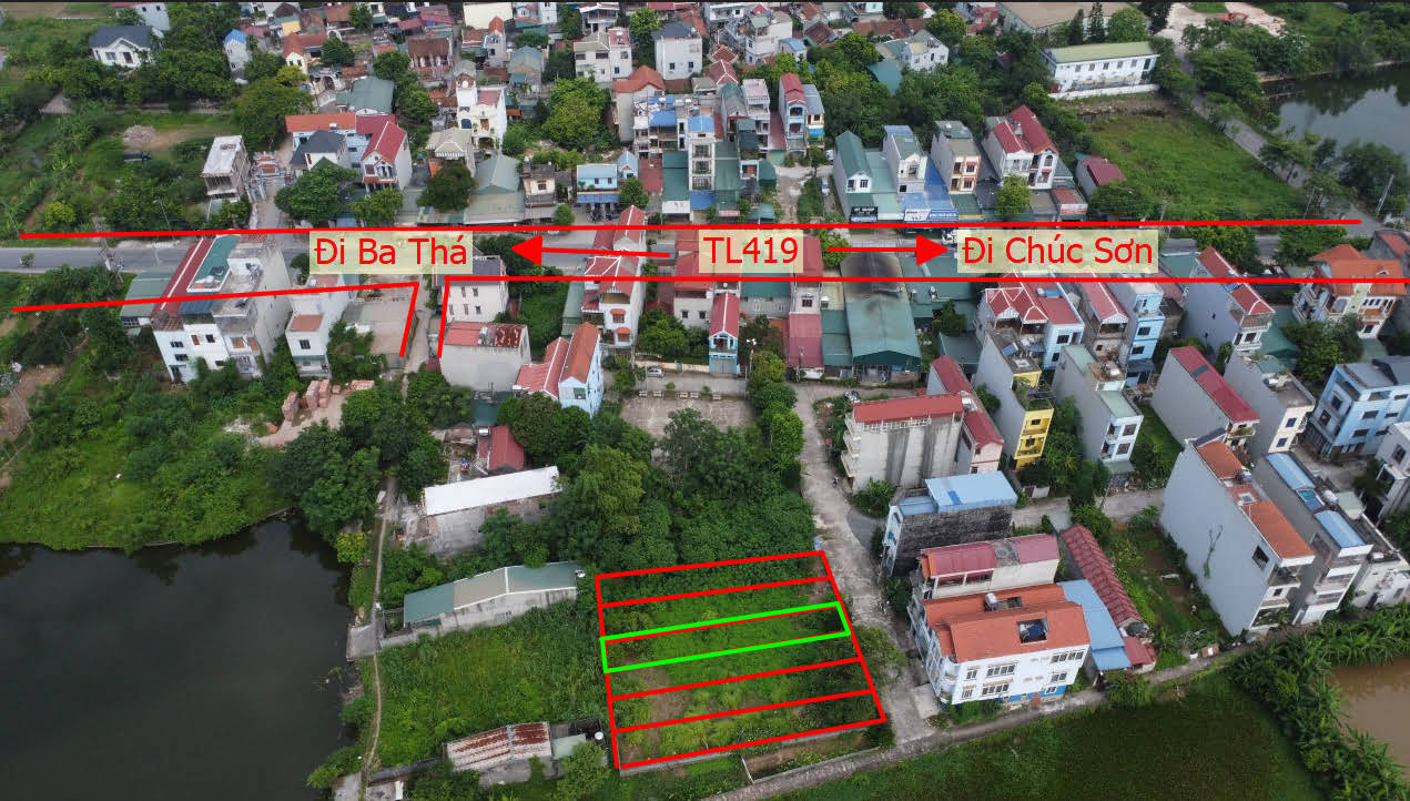 Hình ảnh Đất Phân Lô Đại Yên Thuộc Làn 2 TL419 Ô Tô Vào Tận Đất | Đất Phân Lô Chương Mỹ 