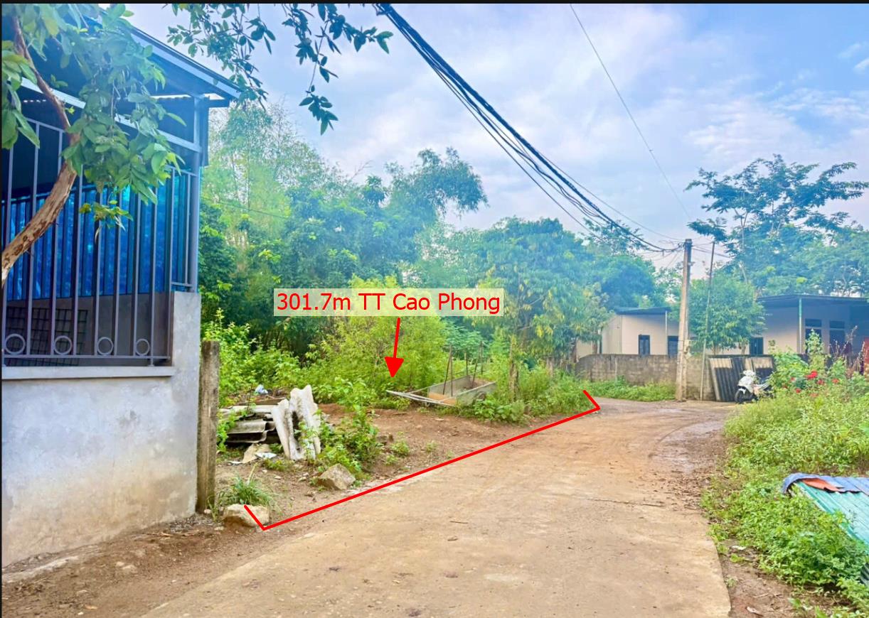 Hình ảnh Bán Lô Đất 301.7m Tại Cao Phong Bám Đường Bê Tông Ô Tô vào Tận Đất Dân Cư Đông Đúc Thân Thiện Giá Đầu Tư Giá Đầu Tư