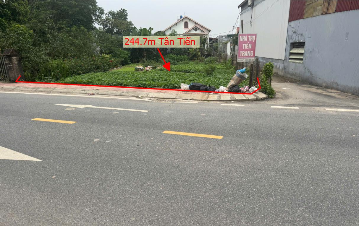 Hình ảnh Bán Lô Đất 244.5m Tại Tân Tiến Văng Giang Bám Đường Kinh Doanh Buôn Bán Ô Tô Vào Tận Đất  Giá Đầu Tư