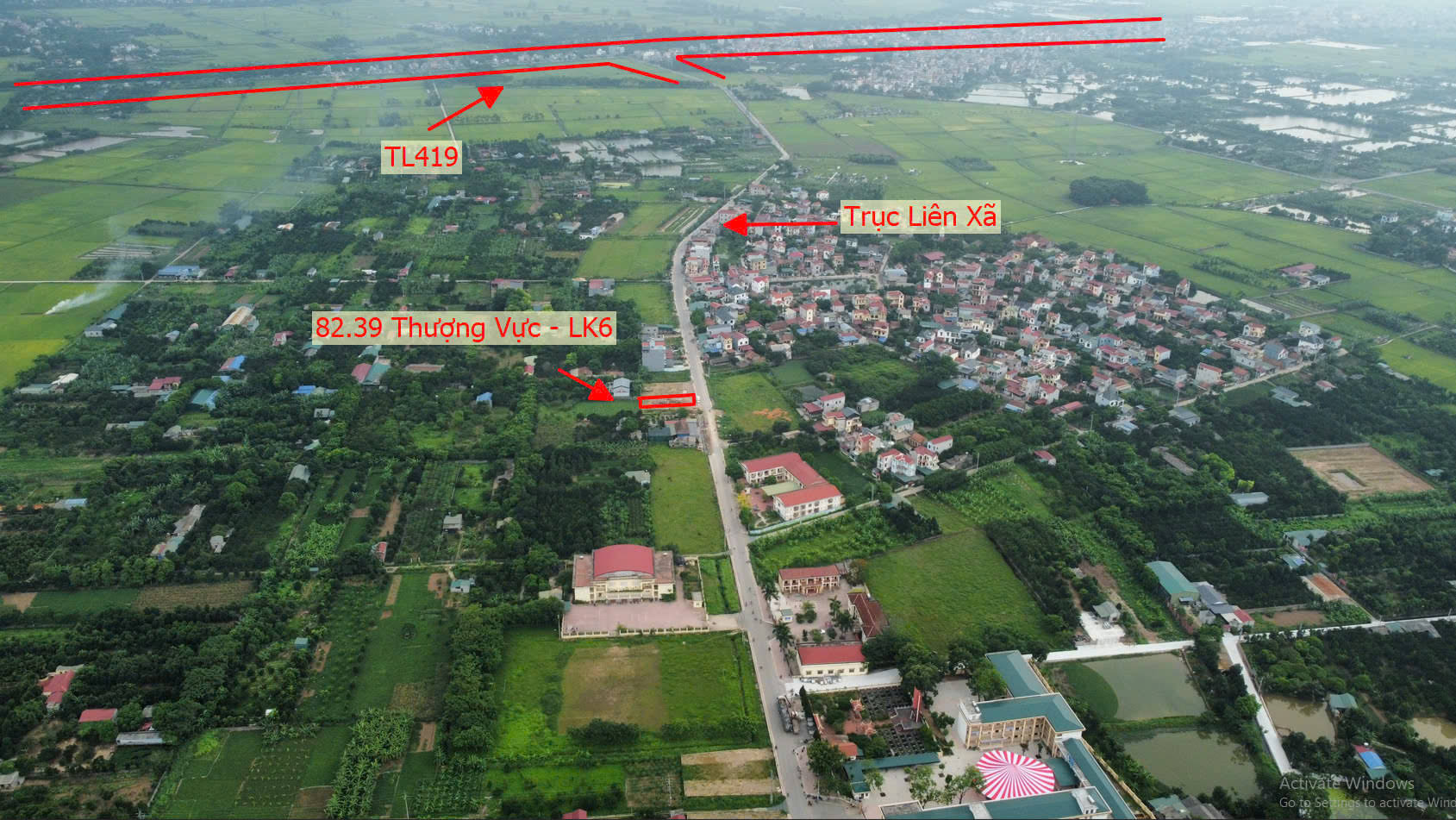 Hình ảnh Bất Động Sản Hòa Phú Bán Đất Đấu Giá Thượng Vực Bám Mặt Đường Kinh Doanh Liên Xã Đối Diện Trường Học Các Cấp