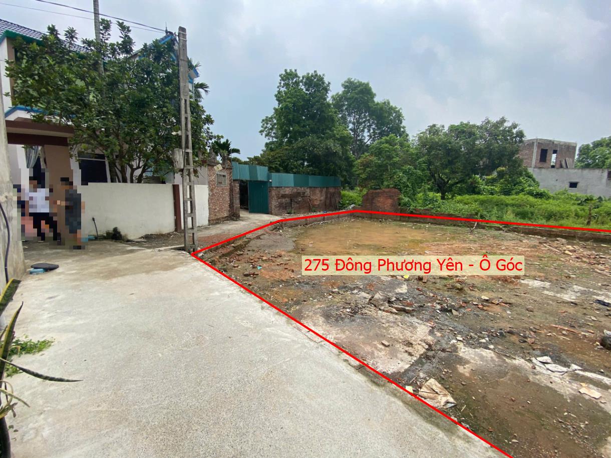 Hình ảnh Bán Lô Góc 2 Mặt Thoáng Full Thổ Cư 275m Ngay Trung Tâm Xã Đông Phương Yên Gần QL6A Đang Mở Rộng