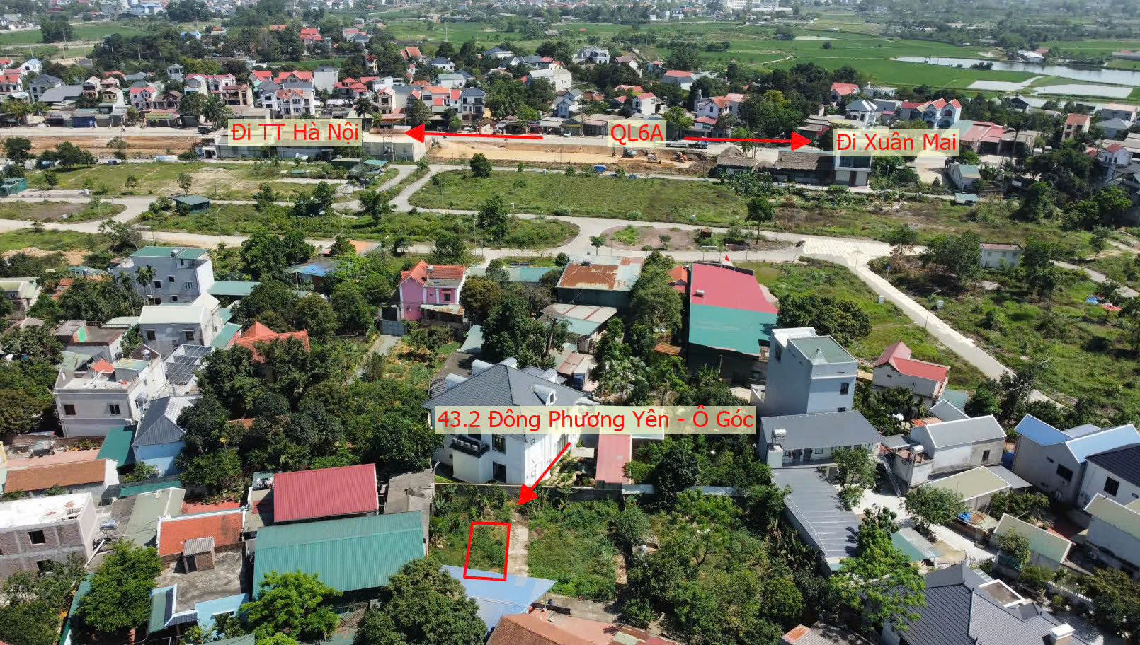 Hình ảnh Bán Đất Phân Lô Xã Đông Phương Yên Ngay Sát Mặt Đường Kinh Doanh QL6A Đang Triển Khai Mở Rộng 