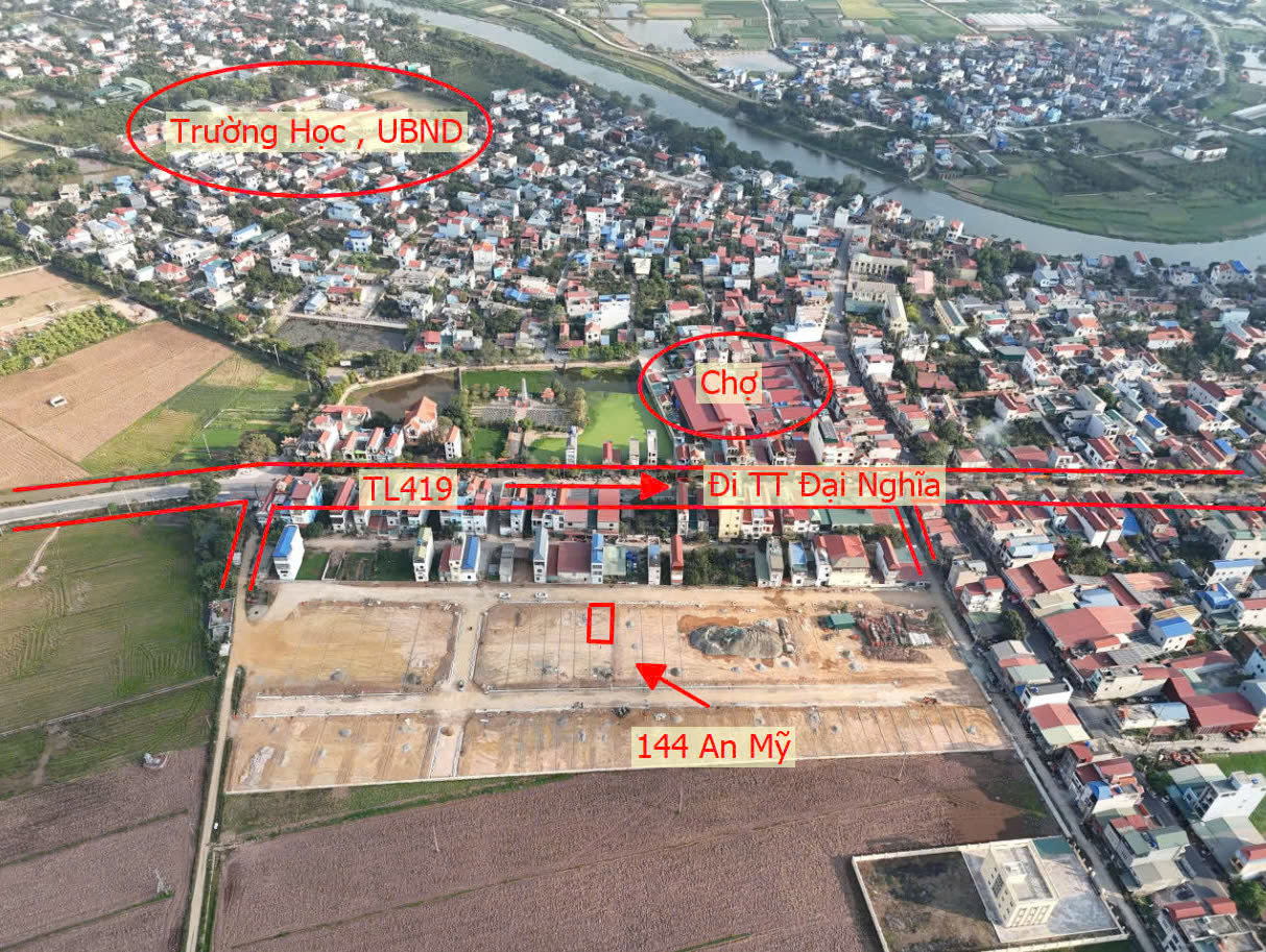 Hình ảnh Bán Ô Góc 2 Mặt Thoáng Đường Ô Tô Tránh Sát Mặt Đường TL419 Ngay Trung Tâm Xã An Mỹ 