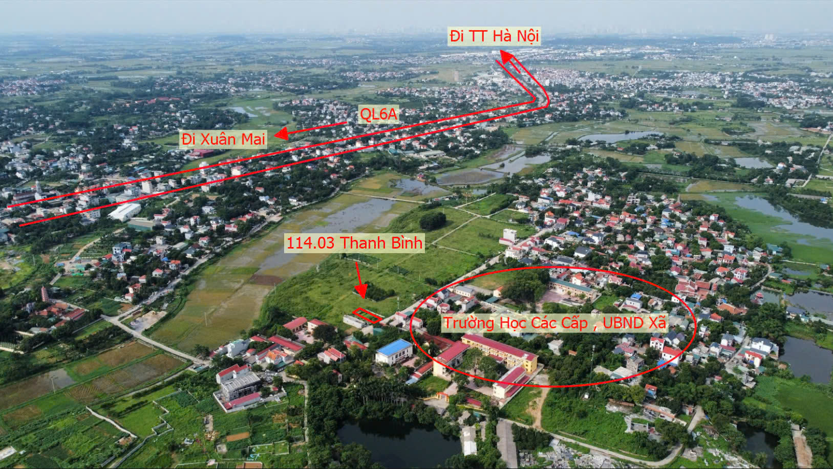 Hình ảnh Đất Đấu Giá Khu Đồng Sắn Ngay Trung Tâm Xã Thanh Bình Sát Trục Liên Xã Gần QL6A Đang Mở Rộng 