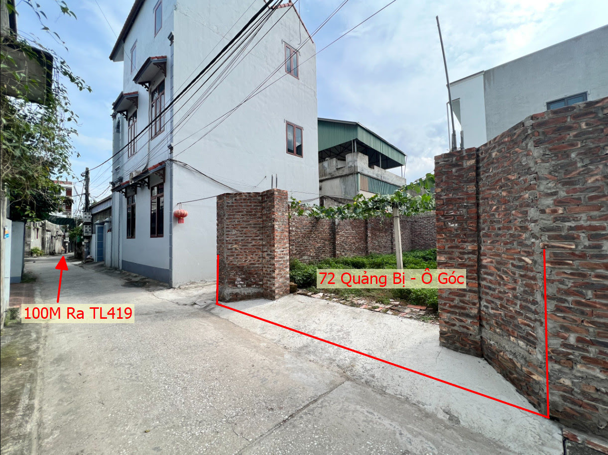 Hình ảnh Bán Lô Góc Ngay Gần Trung Tâm Xã Quảng Bị Sát TL419 Giá Nhỉnh Tỷ 