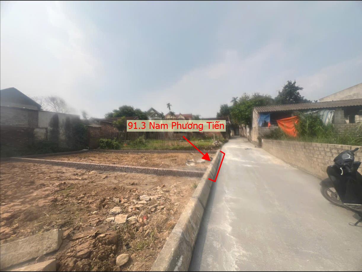 Hình ảnh Bán Đất Phân Lô Nam Phương Tiến 91.3m Sát Trục Đường Kinh Doanh Thôn Ô Tô Đỗ Tận Đất