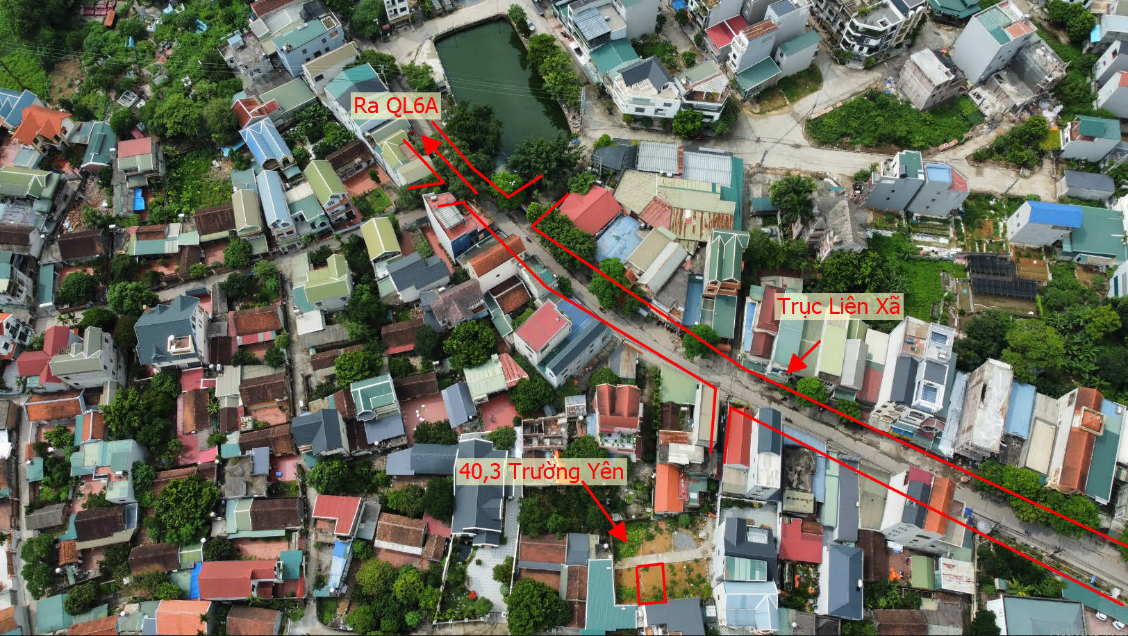 Hình ảnh Bán Đất Trường Yên Sát Trục Liên Xã Gần QL6A Đang Mở Rộng | Đất Phân Lô Chương Mỹ 