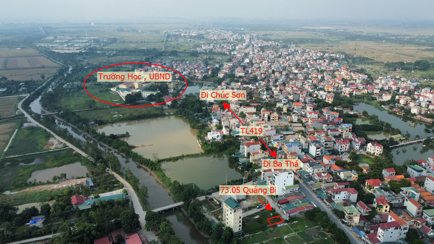 Hình ảnh Đất Đấu Giá Khu Rặng Ngái Quảng Bị Thuộc Làn 2 TL419 Ngay Trung Tâm Thương Mại Xã Quảng Bị