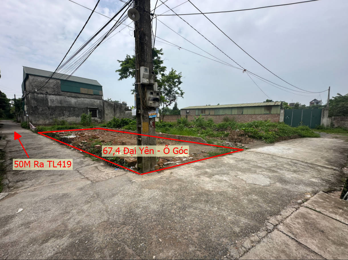 Hình ảnh Bán Lô Góc 2 Mặt Tiền Full Thổ Cư Tại Đại Yên Chương Mỹ Gần Mặt Đường TL419