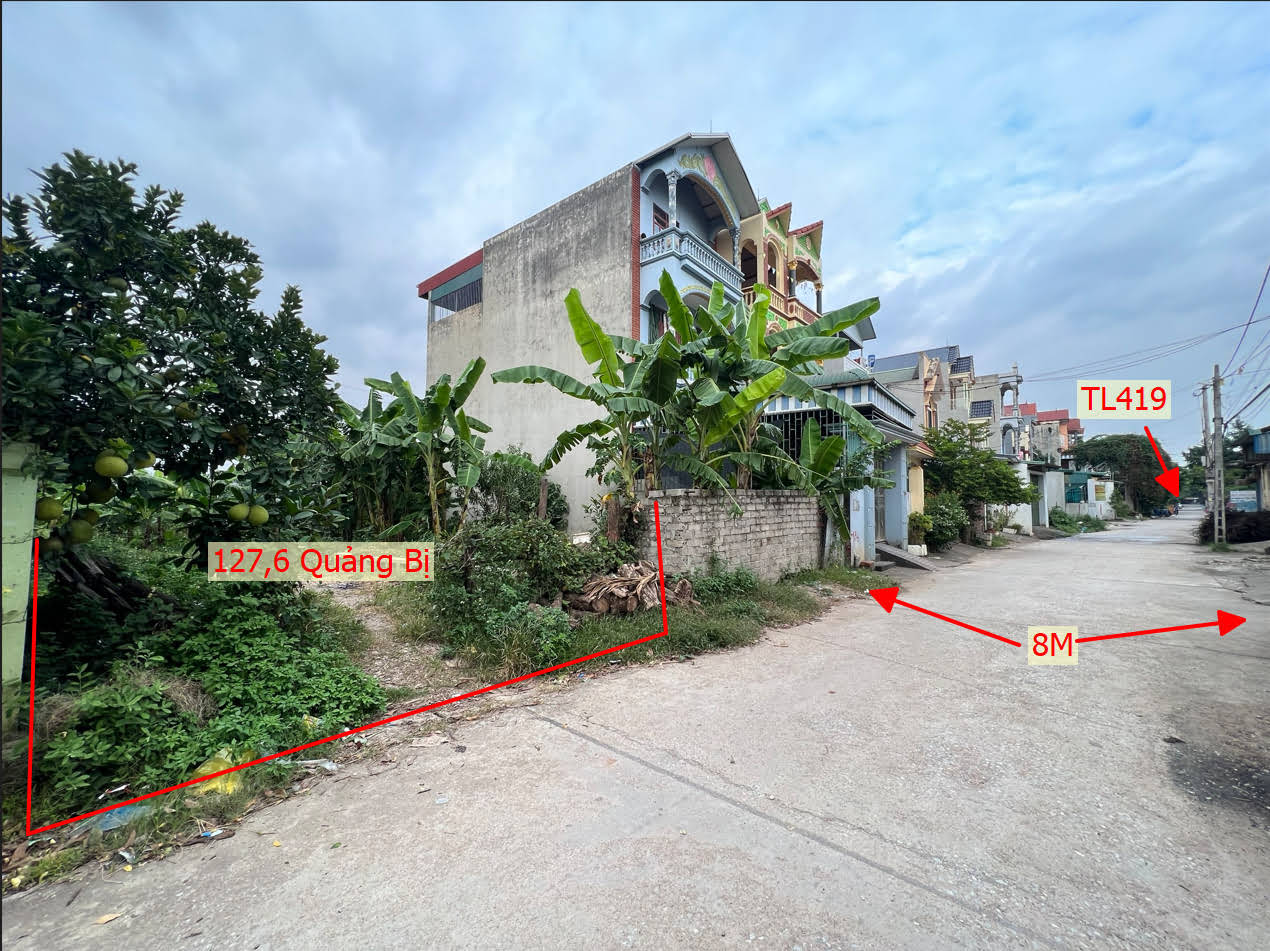 Hình ảnh Bán Đất Quảng Bị Bám Mặt Đường Liên Xã Quảng Bị Tổt Động Kinh Doanh Sầm Uất