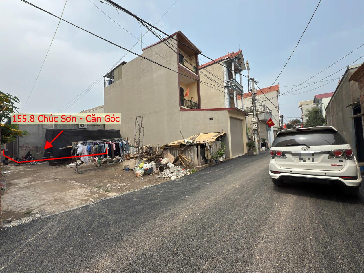 Hình ảnh Bán Lô Góc 2 Mặt Tiền 155.8m Sẵn Nhà Tại Thị Trấn Chúc Sơn Ô Tô Đỗ Tận Cửa Gần Trục Liên Huyện