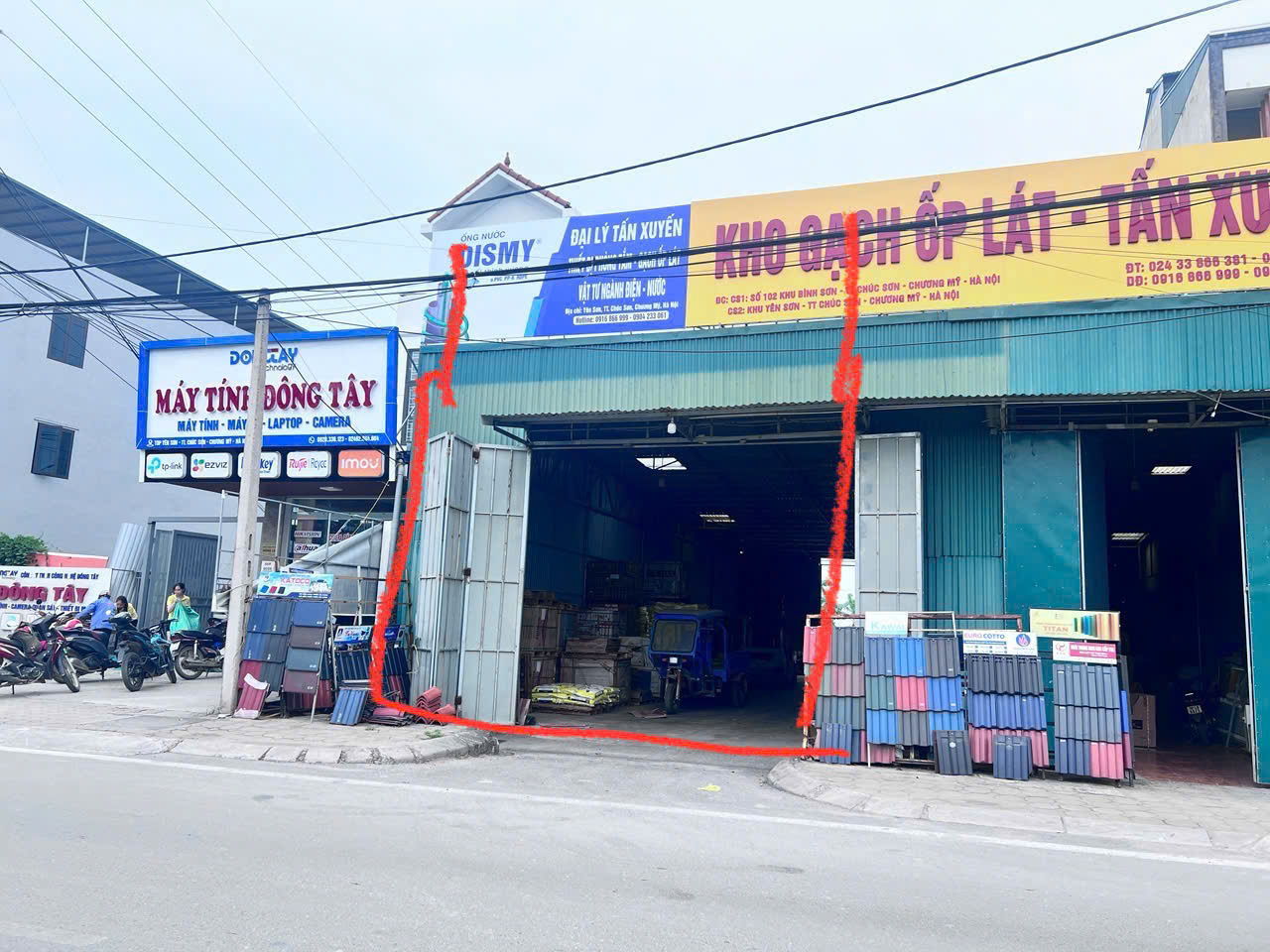 Hình ảnh Bán Thửa Đất 90m Sẵn Kho Xưởng Mặt Đường Kinh Doanh TL419 Tại Chúc Sơn Cách Trường CMA Vài Bước Chân