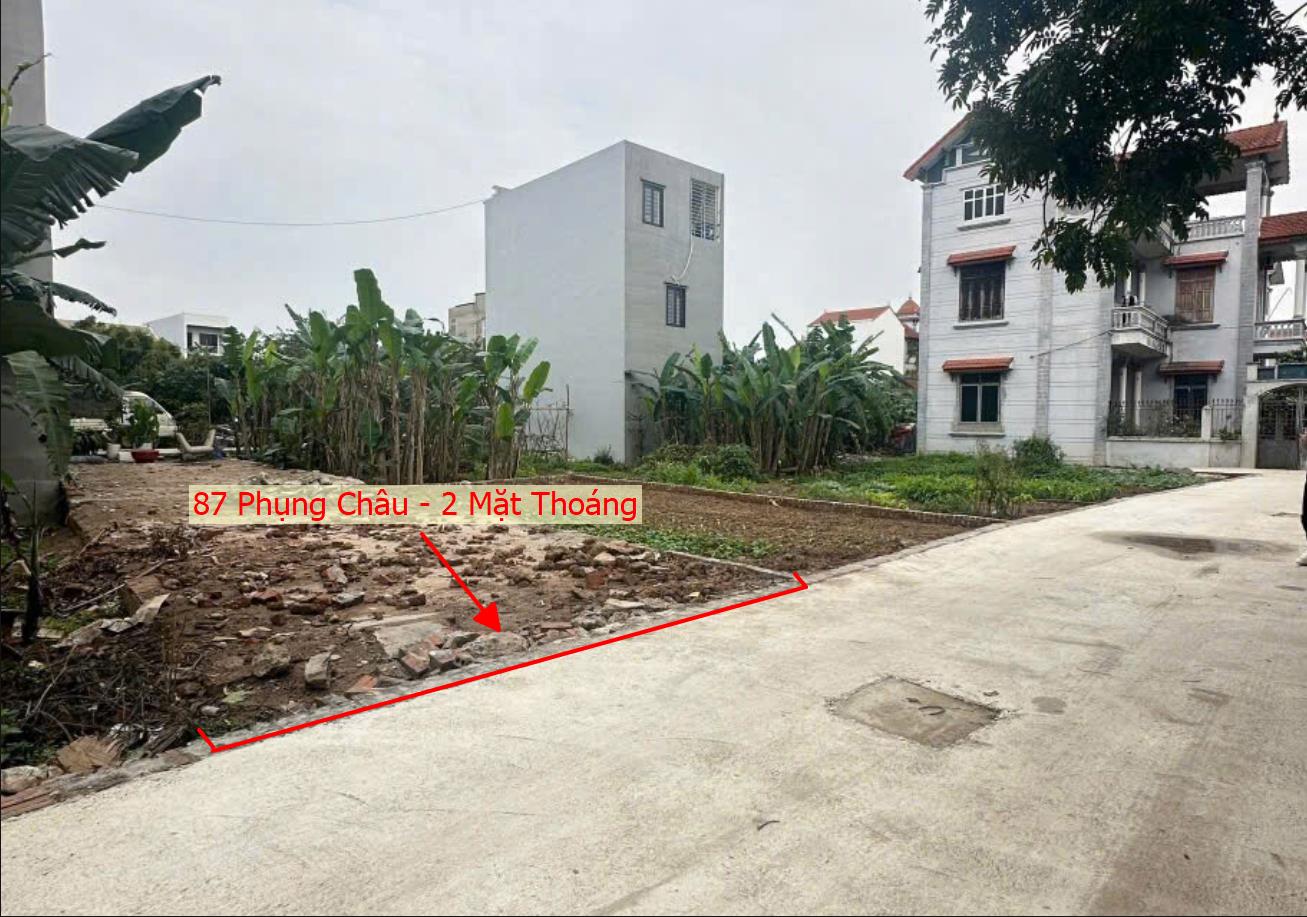 Hình ảnh Bán Đất 2 Mặt Tiền Ô Tô Vào Tận Đất Sẵn Nhà Cấp 4 Tại Phụng Châu Sát Trục Kinh Doanh Liên Huyện 