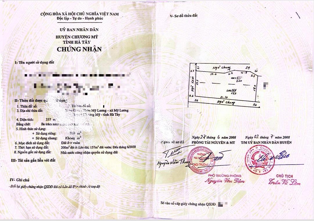 Hình ảnh Bán Lô Góc 3 Mặt Tiền 357m Tại Mỹ Lương Ô Tô Đỗ Tận Đất Sát Trục Chính Kinh Doanh Liên Xã 