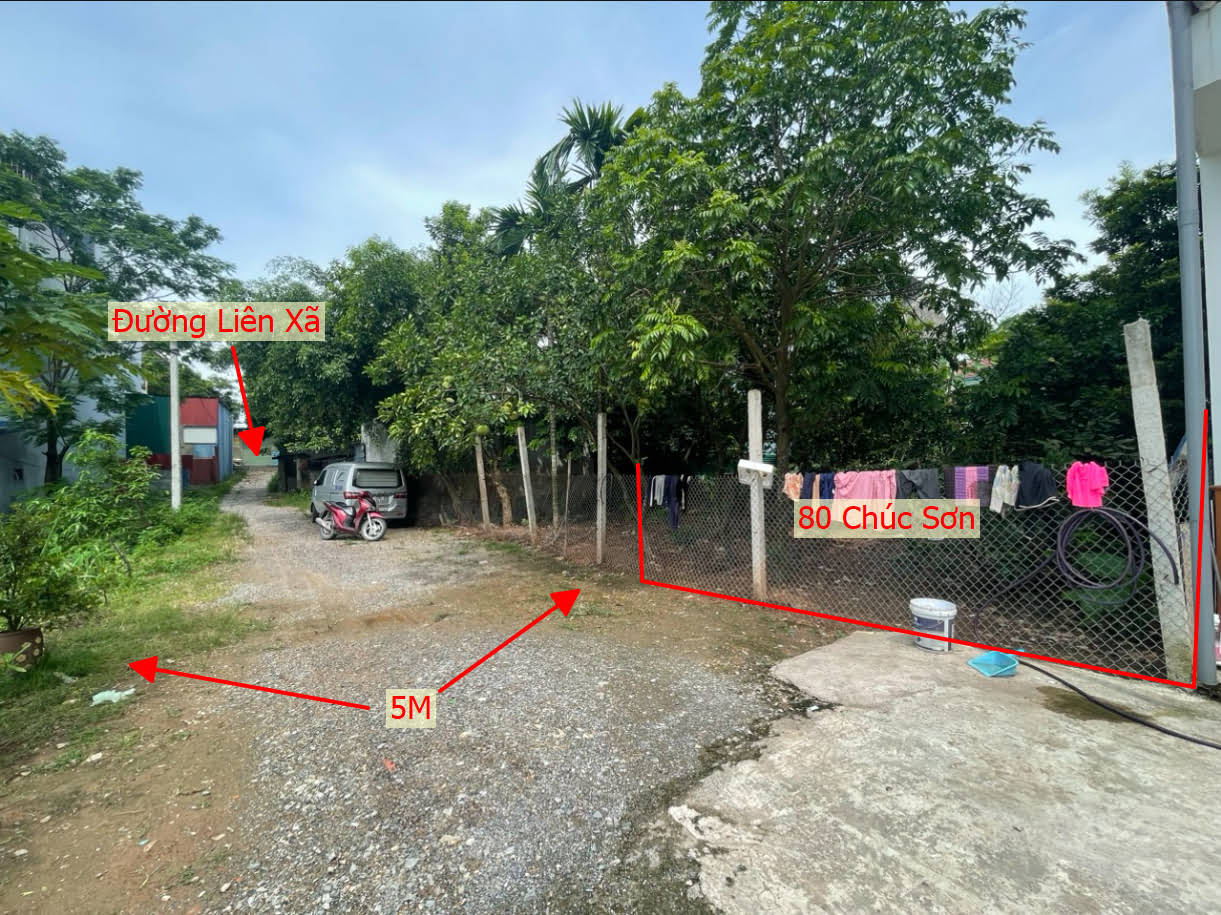 Hình ảnh Bán Đất Chúc Sơn Mặt View Hồ Tự Nhiên Sát Trục Liên Xã Ô Tô Vào Tận Đất 