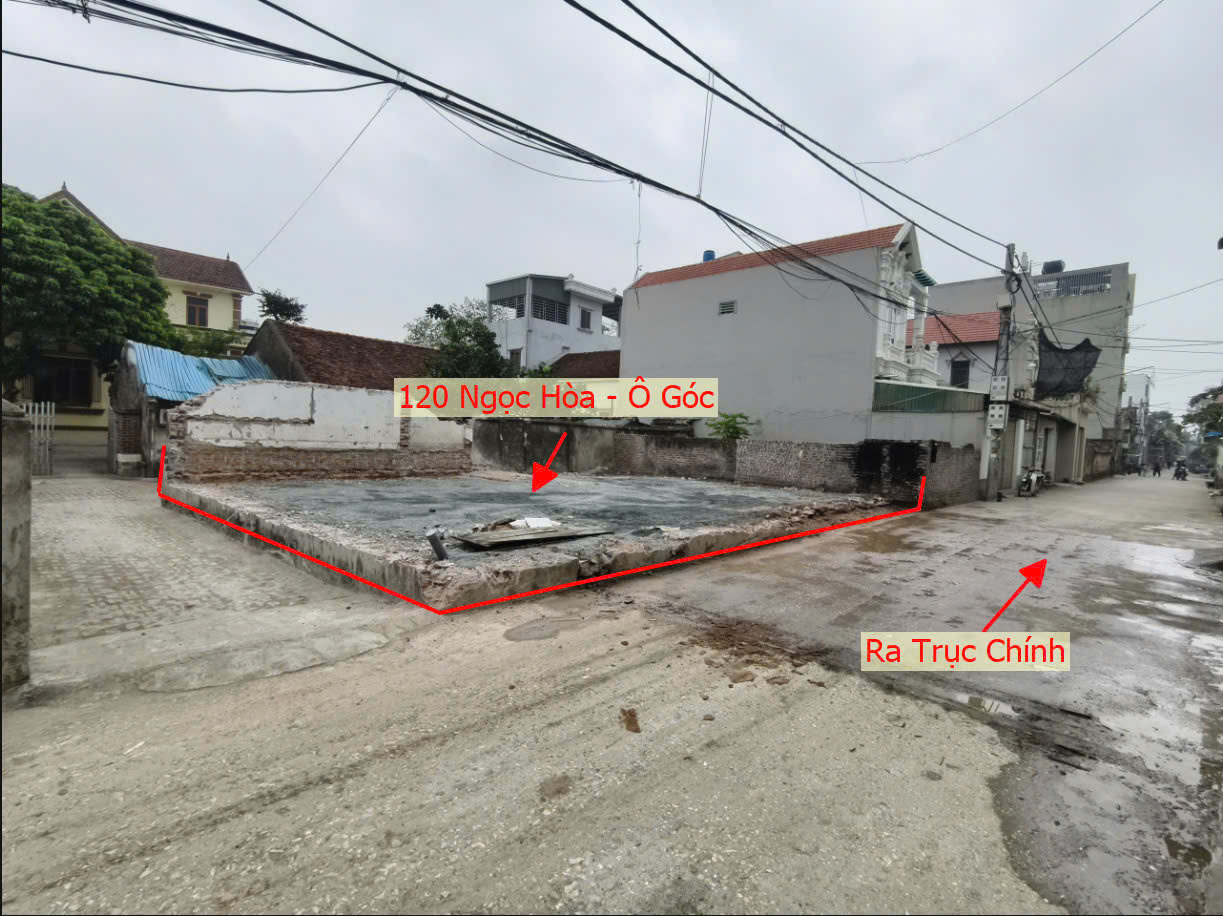 Hình ảnh Bán Lô Góc 2 Mặt Tiền Ngay Trung Tâm Xã Ngọc Hòa Gần Đường Liên Xã Máng 7 Sát QL6A Đang Mở Rộng