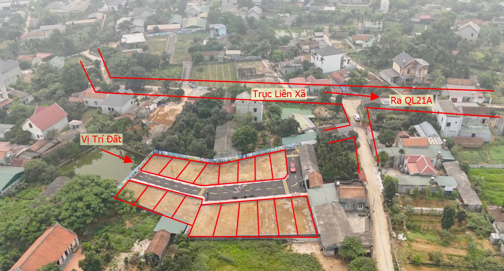 Hình ảnh Bất Động Sản Xuân Mai Bán Đất Khu Vực Nam Phương Tiến Đường Ô Ô Tô Chạy Sát Trục Kinh Doanh Liên Xã