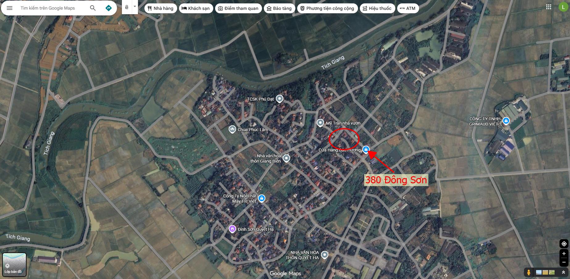 Hình ảnh Bán Thửa Đất 2 Mặt Tiền 380m Tại Đông Sơn Ô Tô Đỗ Tận Đất Gần Trục Chính Kinh Doanh Liên Xã 