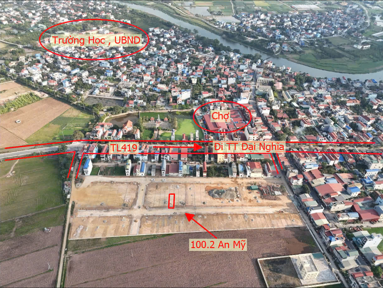 Hình ảnh Bán Thửa Đất Đấu Giá Cực Đẹp Ngay Sát Mặt Đường TL419 Tại Xã An Mỹ Huyện Mỹ Đức 