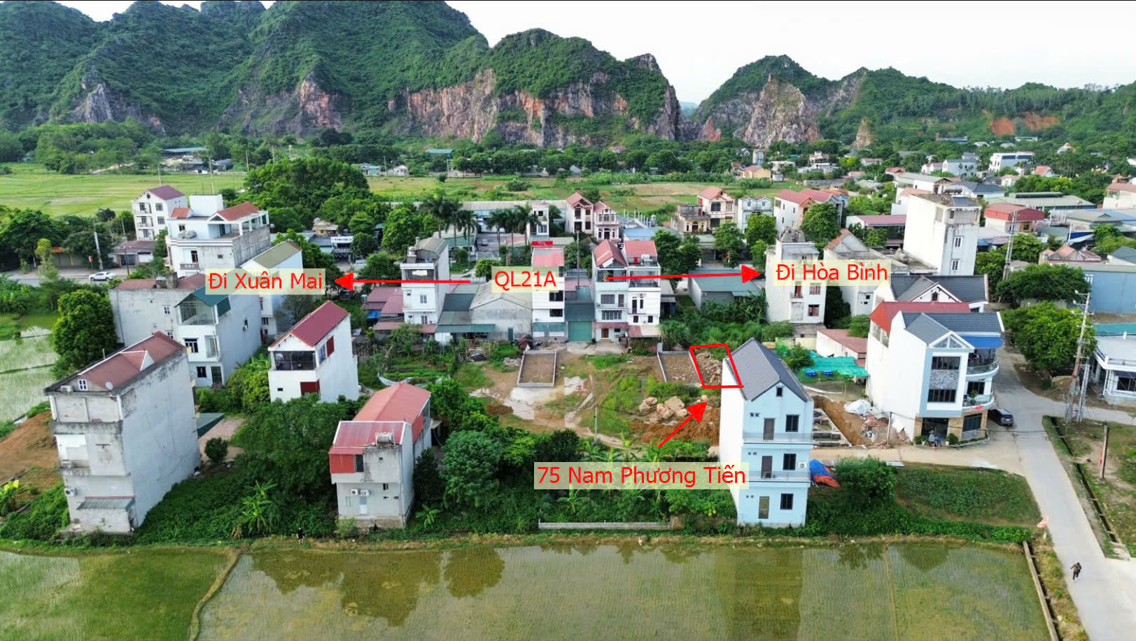 Hình ảnh Đất Đấu Giá Khu Lô 8 Chợ Cá Nam Phương Tiến Chương Mỹ Làn 2 QL21A Nằm Trong Quy Hoạch Đô Thị Vệ Tinh Xuân Mai