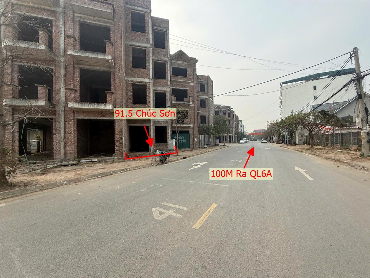 Hình ảnh Bán Nhà Liền Kề Tại Thị Trấn Chúc Sơn Mặt Đường Kinh Doanh Ngay Sát QL6A Giáp Quận Hà Đông 