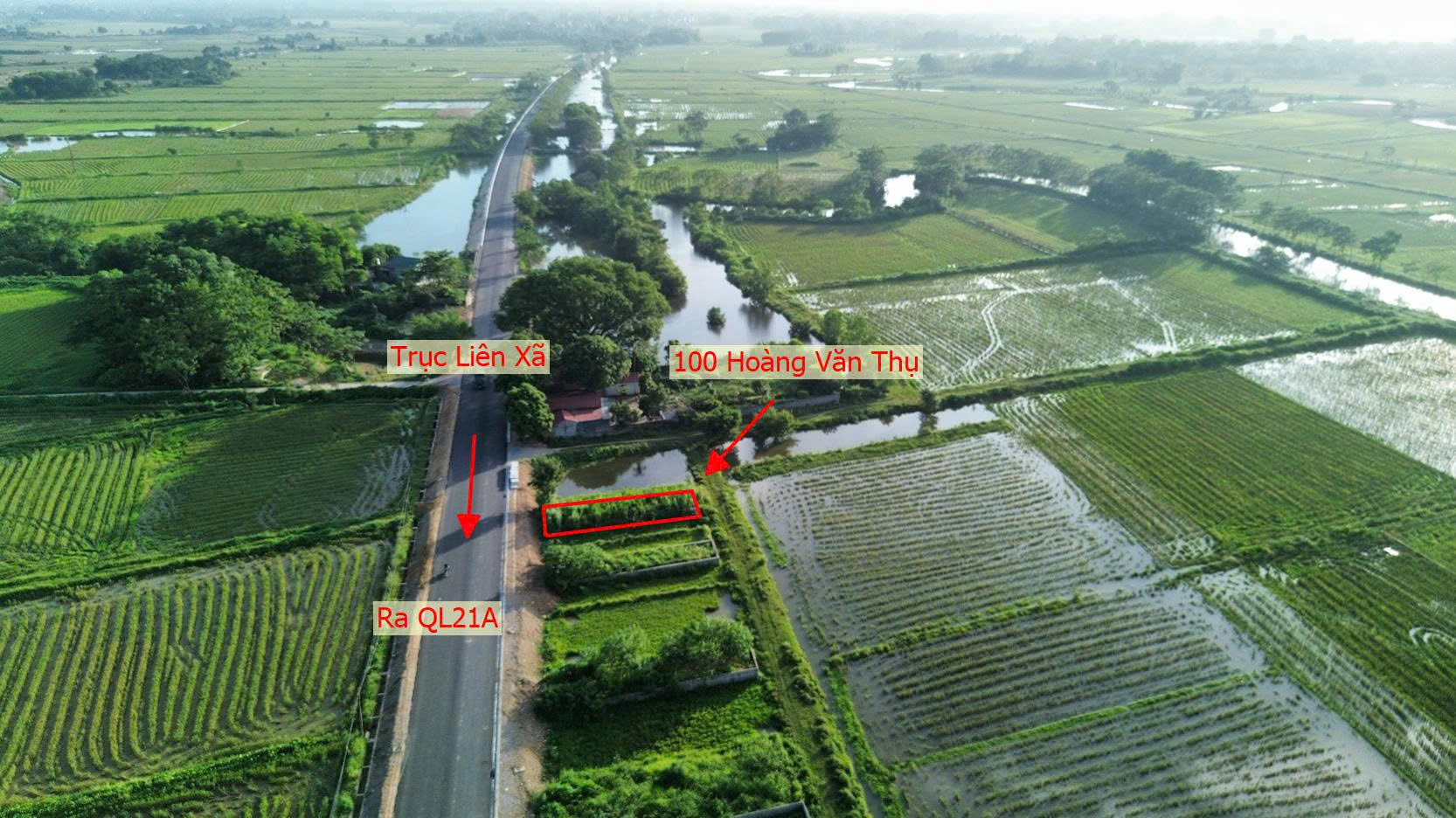 Hình ảnh Bán Thửa Đất 100m Tại Hoàng Văn Thụ Mặt Trục Kinh Doanh Liên Xã Ngay Gần QL21A 