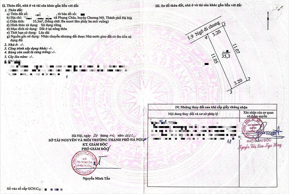 Hình ảnh Bán Thửa Đất 35.3m Tại Phụng Châu Sát Trục Chính Kinh Doanh Liên Xã Giá Chỉ Vài Tỷ