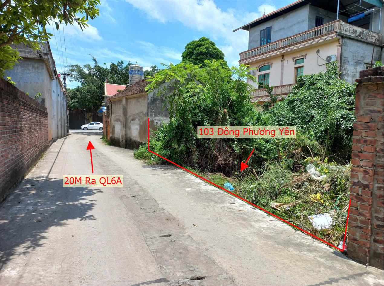 Hình ảnh Bán Đất Full Thổ Cư Ô Tô Vào Tận Đất Ngay Sát QL6A Đang Mở Rộng Tại Đông Phương Yên 