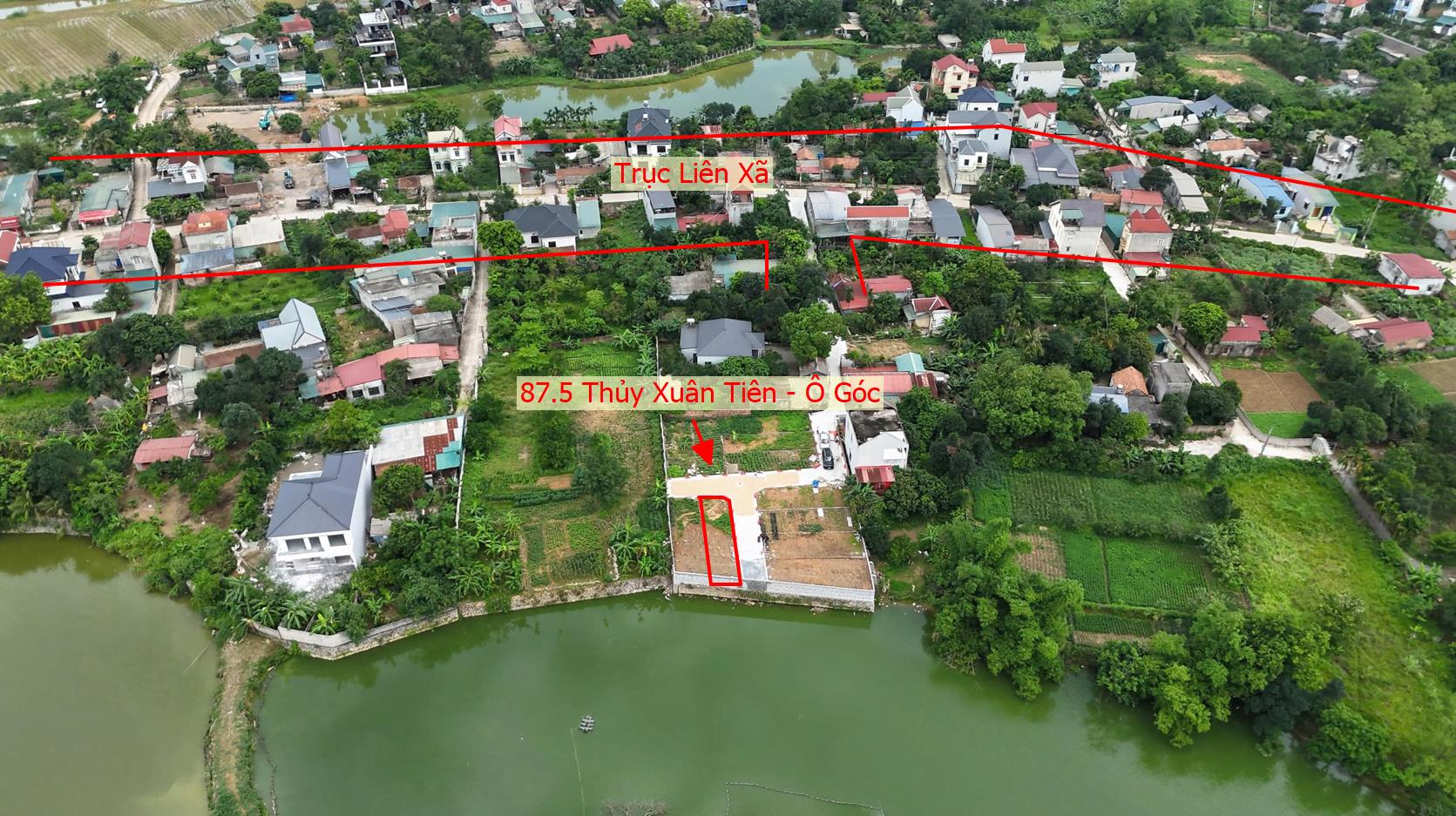 Hình ảnh Bất Động Sản Xuân Mai Bán Đất Phân Lô Khu Vực Thủy Xuân Tiên Ô Tô Đỗ Tận Đất Ngay Sát Trục Kinh Doanh Liên Xã