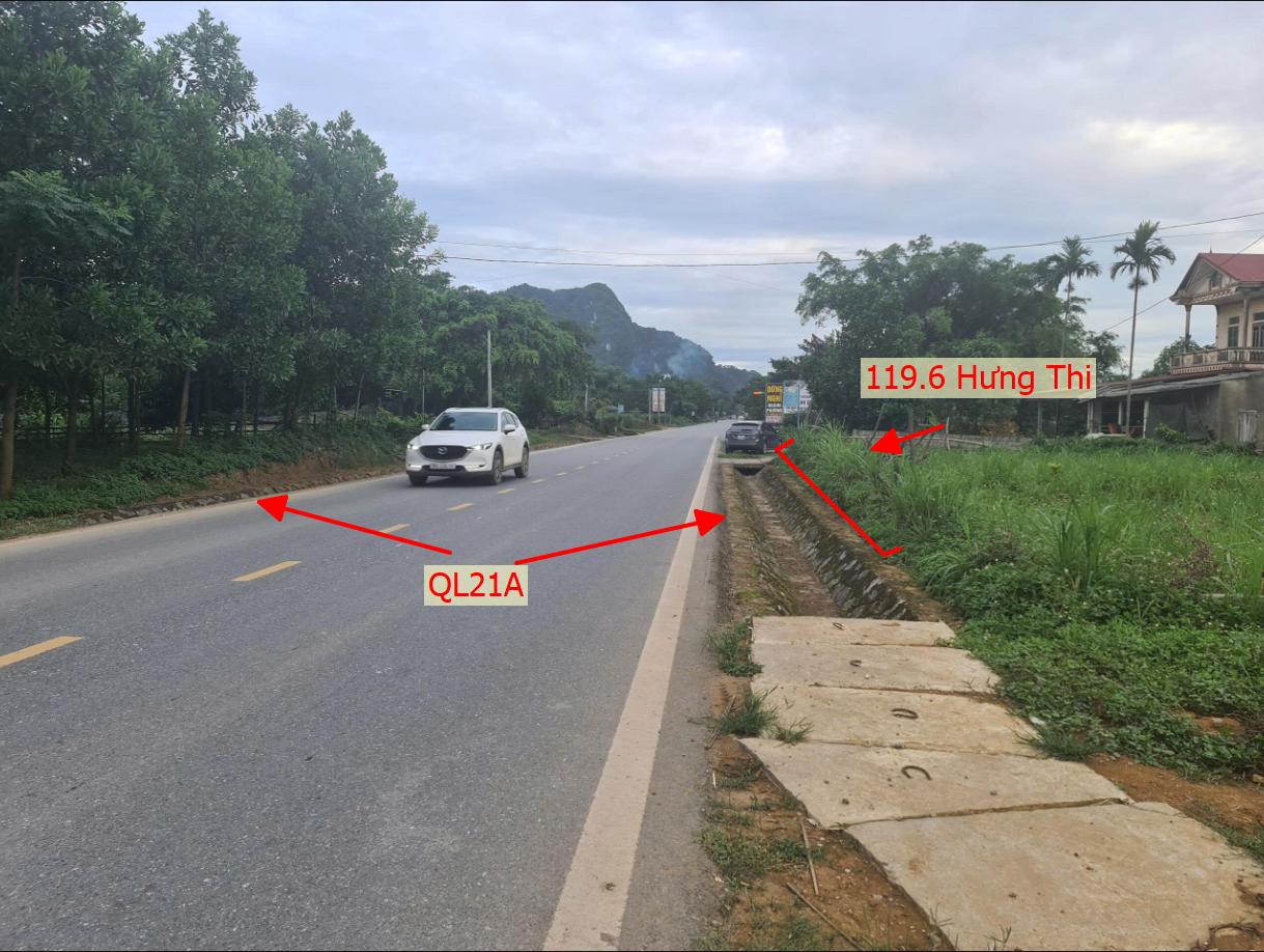 Hình ảnh Bán Đất Full Thổ Cư 119.6m Tại Hưng Thi Bám Mặt Đường Hồ Chí Minh(QL21A) Giá Chỉ Hơn Tỷ