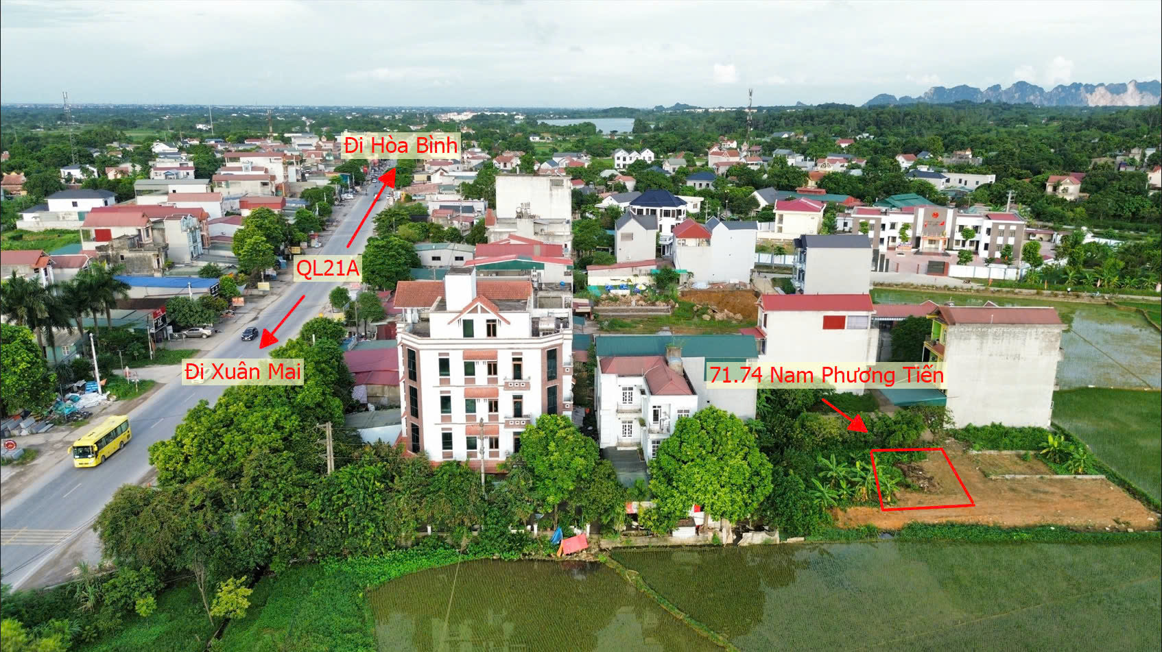 Hình ảnh Đất Đấu Giá Khu Lô 8 Chợ Cá Nam Phương Tiến Chương Mỹ Làn 2 QL21A Nằm Trong Quy Hoạch Đô Thị Vệ Tinh Xuân Mai