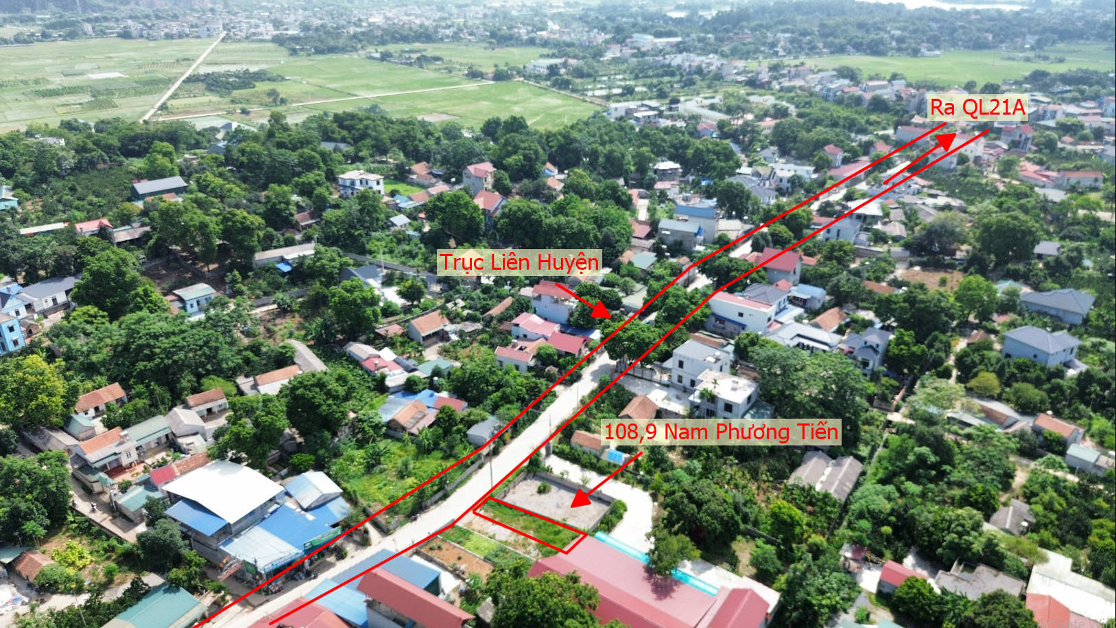 Hình ảnh Bán Đất Nam Phương Tiến Mặt Trục Chính Liên Huyện Gần Hồ Miễu Thoáng Mát 