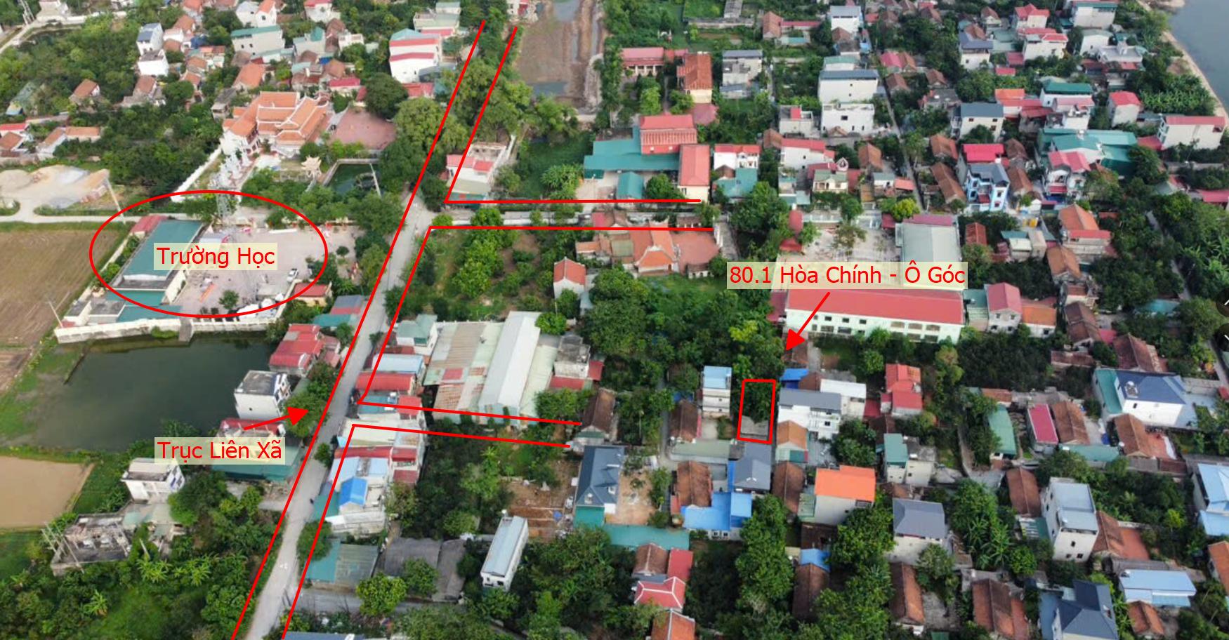 Hình ảnh Chủ Cắt Bán 801m Tại Hòa Chính Lô Góc 2 Mặt Thoáng Sát Trục Liên Xã Gần Trường Học Các Cấp