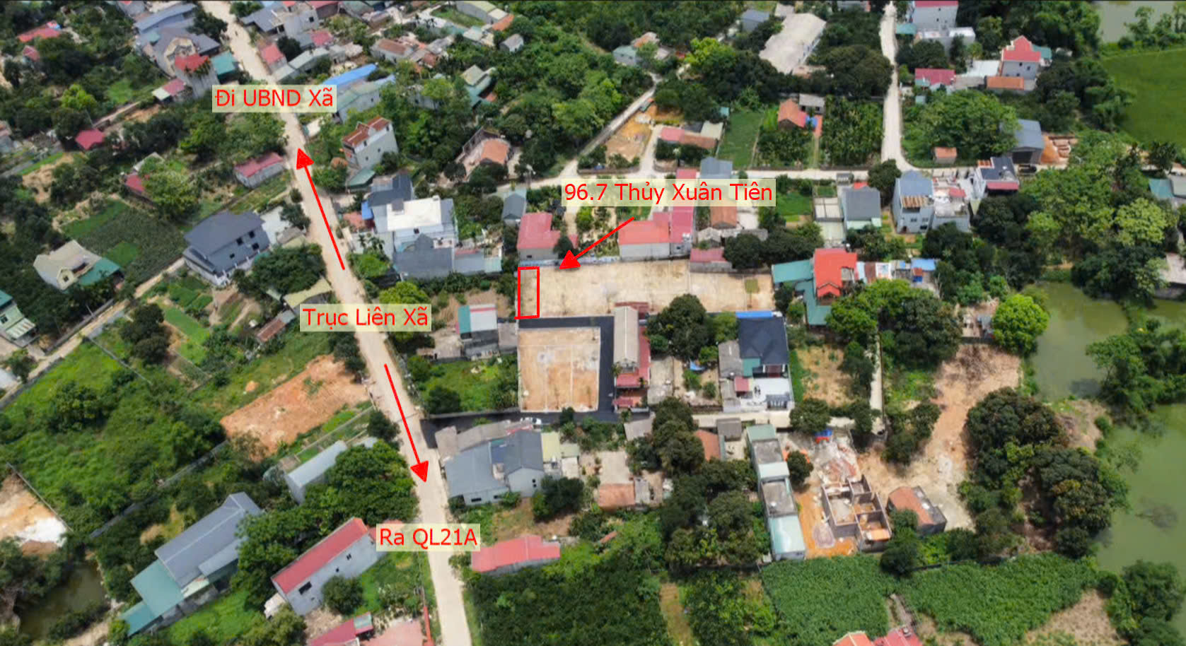 Hình ảnh Đất Phân Lô Thủy Xuân Tiên Ô Tô Đỗ Tận Đất Ngay Sát Trục Kinh Doanh Liên Xã Gần QL21A 