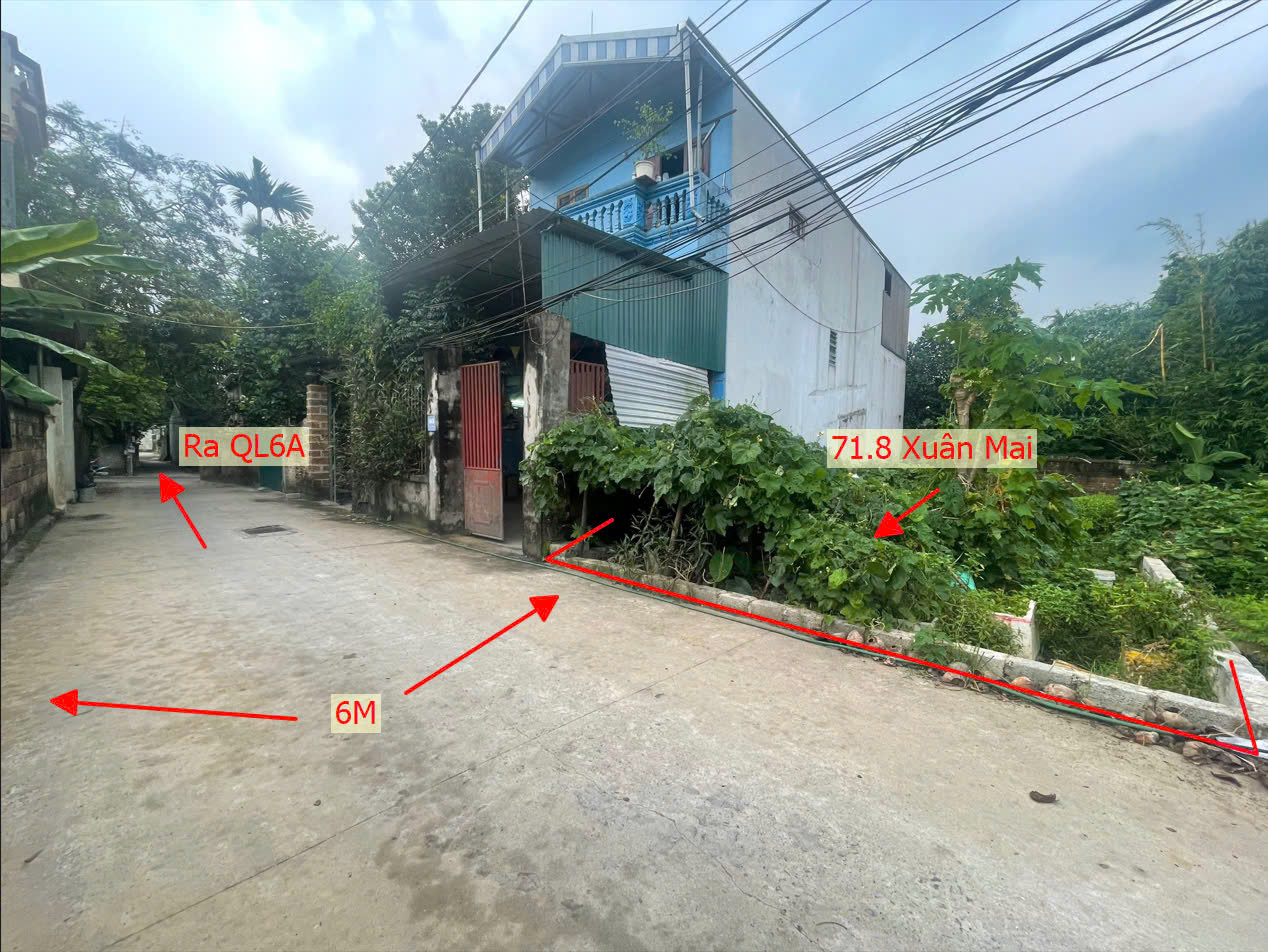 Hình ảnh Đất Phân Lô Thị Trấn Xuân Mai Ô Tô Vào Tận Đất Gần QL6A Đang Triển Khai Mở Rộng 