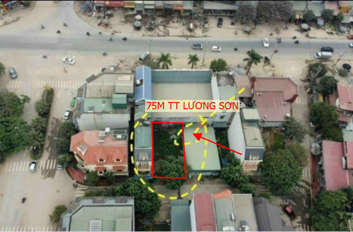 Hình ảnh Bán Lô Đất 75m Tại TT Lương Sơn Xung Quanh Đầy Đủ Tiện Ích Kinh Doanh Buôn Bán Sinh Lời