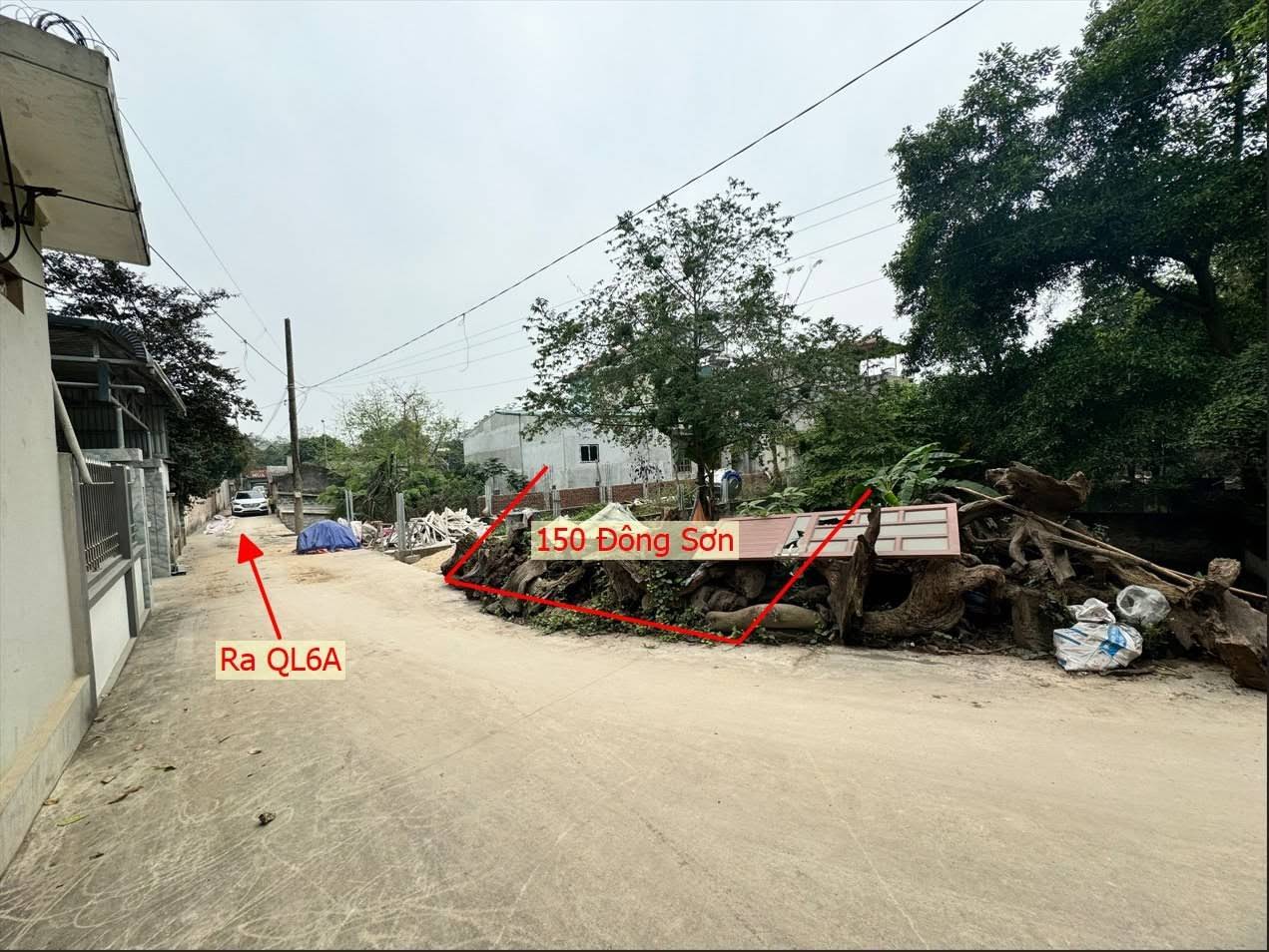Hình ảnh Bán Đất Đông Sơn Ngay Sát QL6A Đang Triển Khai Mở Rộng Ô Tô Vào Tận Đất 