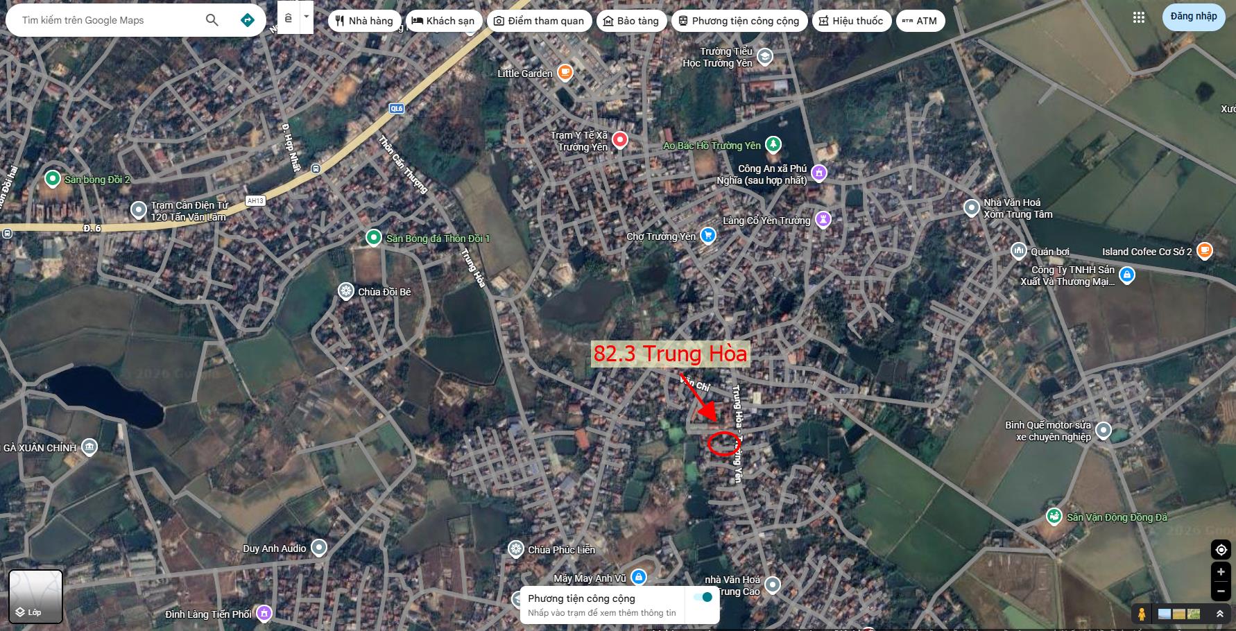 Hình ảnh Chủ Cắt Bán 82.3m Tại Trung Hòa Sát Mặt Đường Kinh Doanh Liên Xã Gần QL6A Đang Mở Rộng