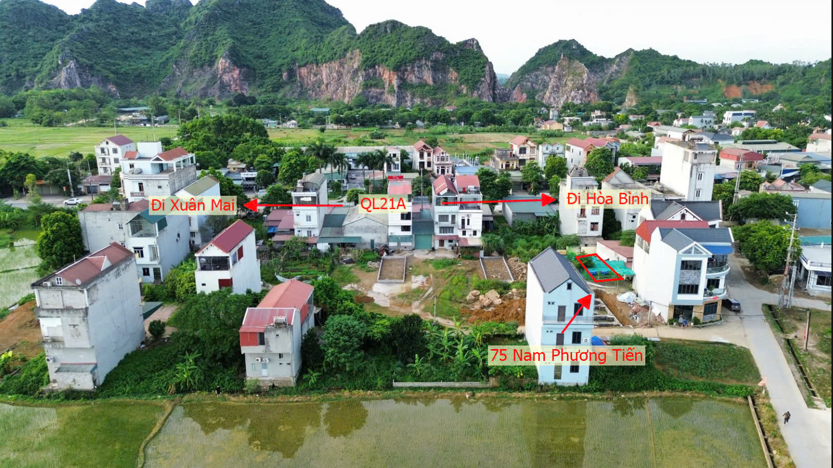 Hình ảnh Đất Đấu Giá Khu Lô 8 Chợ Cá Nam Phương Tiến Chương Mỹ Làn 2 QL21A Nằm Trong Quy Hoạch Đô Thị Vệ Tinh Xuân Mai