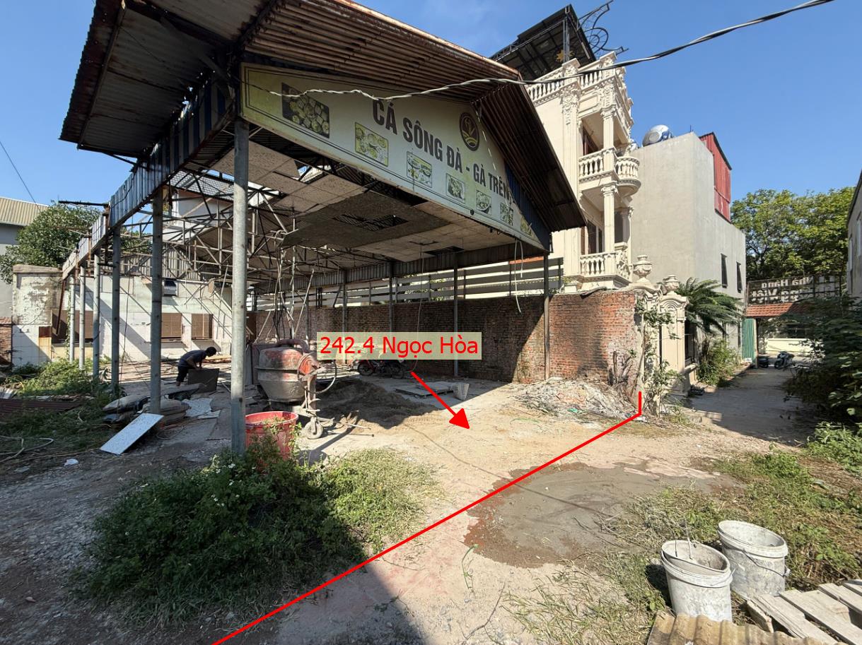 Hình ảnh Bán Đất Full Thổ Cư 242.4m Tại Ngọc Hòa Ô Tô Đỗ Tận Đất Sát Mặt Đường Kinh Doanh Đối Diện Trường Ngô Sĩ Liên