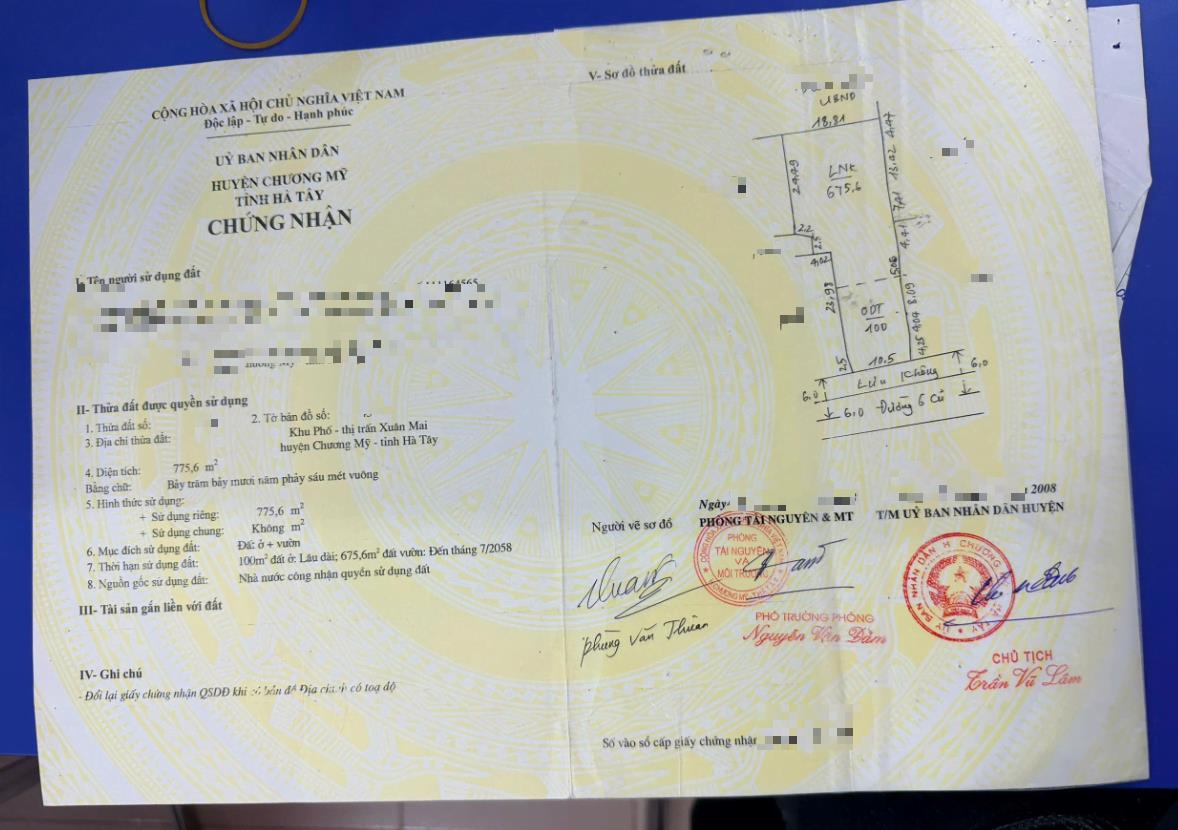 Hình ảnh Bán Thửa Đất 775.6m Tại Xuân Mai Mặt Đường Kinh Doanh QL6 Cũ Gần QL6A Đang Triển Khai Mở Rộng