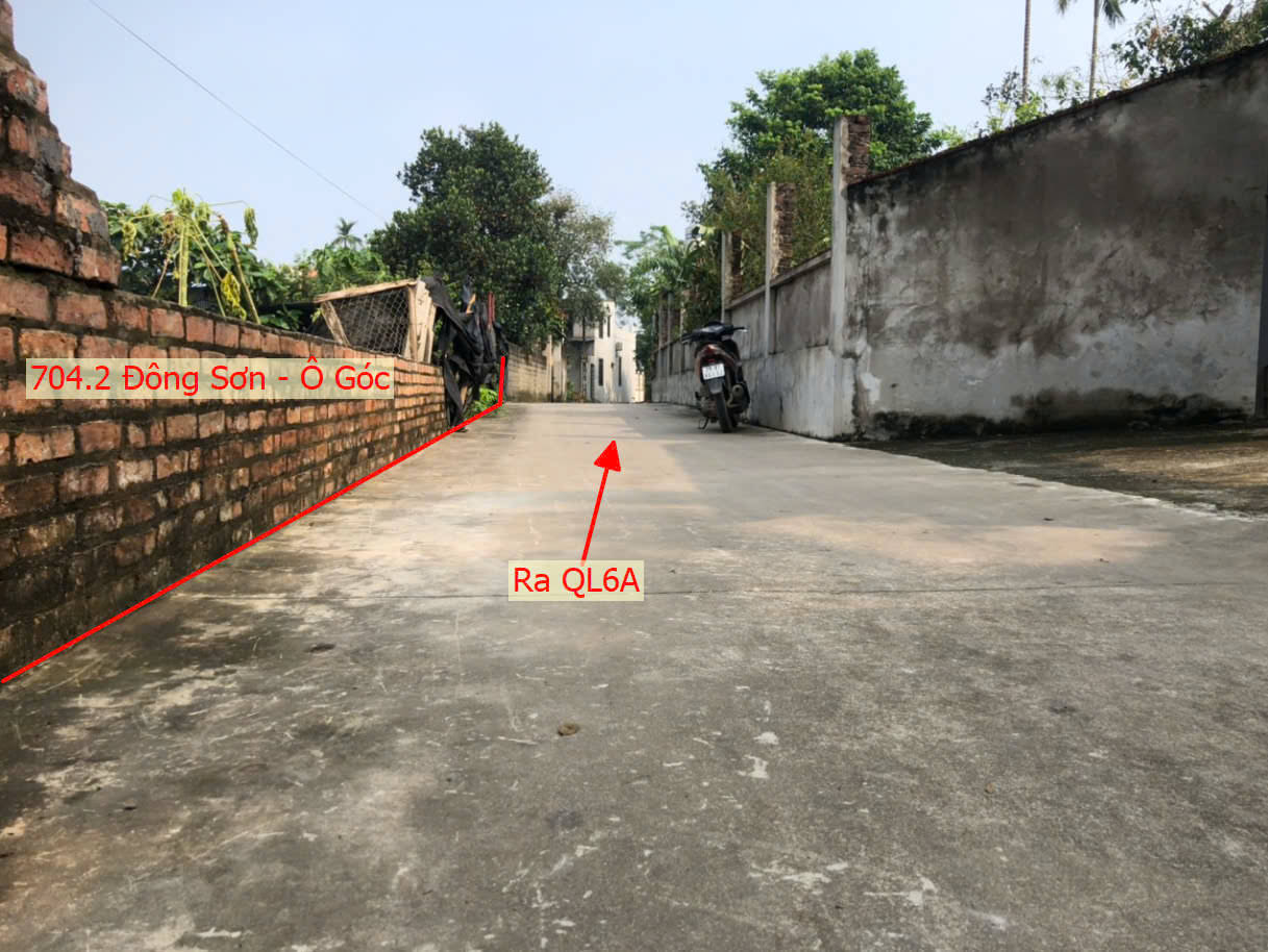 Hình ảnh Bán Lô Góc 2 Mặt Tiền Ô Tô Vào Tận Đất Gần QL6A Đang Mở Rộng Tại Đông Sơn