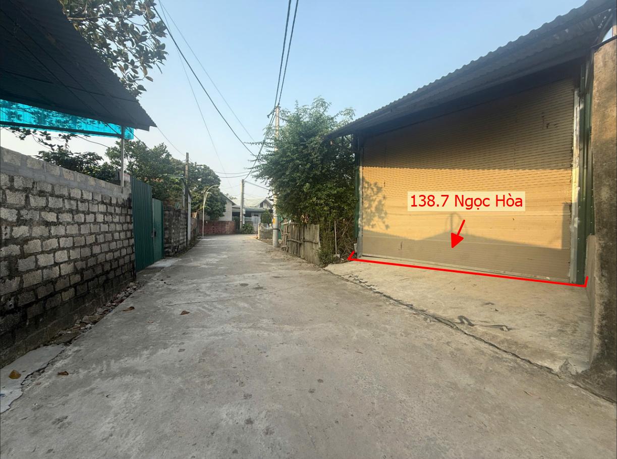 Hình ảnh Bán Đất Sẵn Nhà Cấp 4 138.7m Tại Ngọc Hòa Ô Tô Đỗ Tận Cửa Cách QL6A Chỉ Vài Trăm Mét