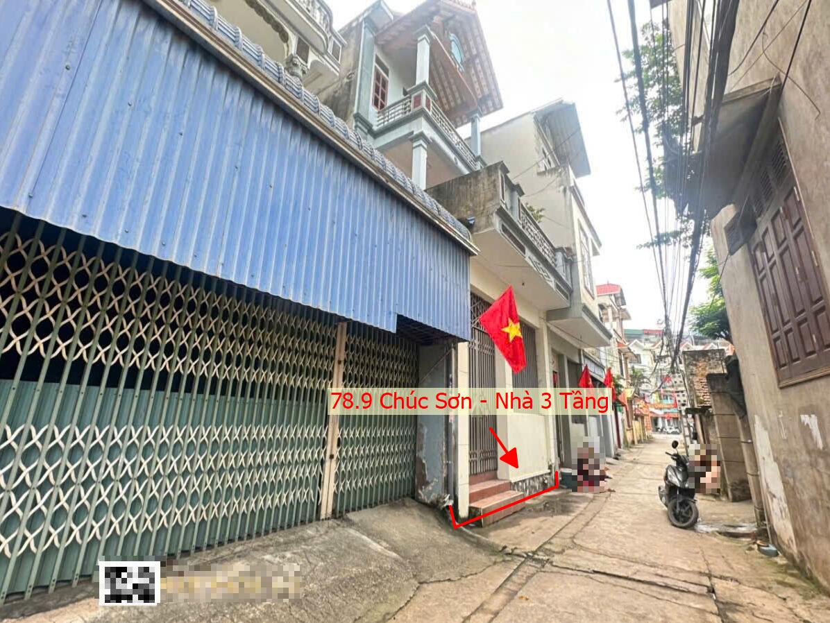 Hình ảnh Bán Đất Tặng Nhà 3 Tầng 78.9m Tại Chúc Sơn Sát Mặt Đường Kinh Doanh Cách QL6A Chỉ Hơn 100M