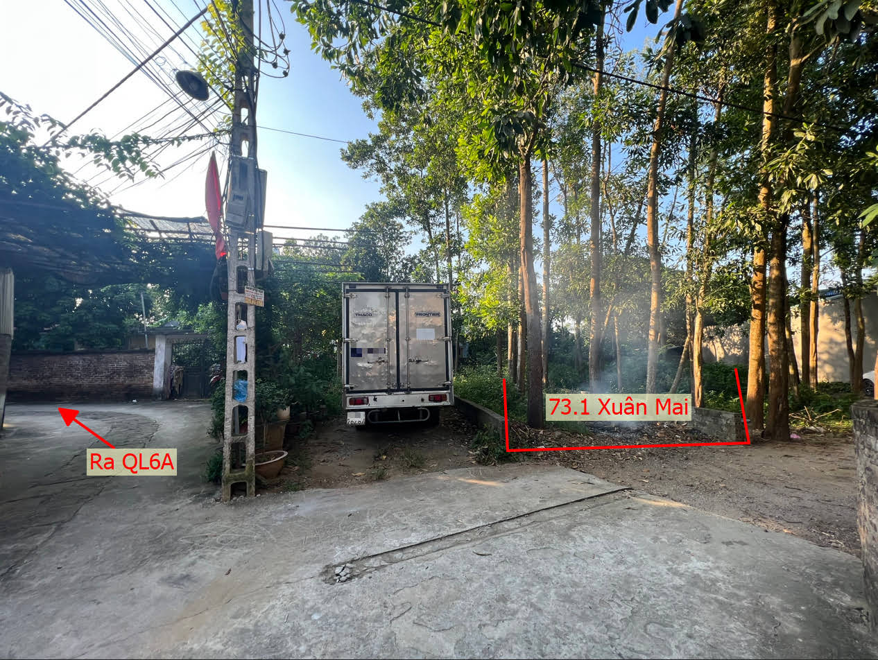Hình ảnh Bán Thửa Đất 73.1m Tại Xuân Mai Ô Tô Đỗ Tận Đất Sát QL6A Đang Triển Khai Mở Rộng 